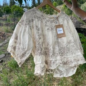 Magnolia Pearl Embordiered Swarna Blouse - Moonlight